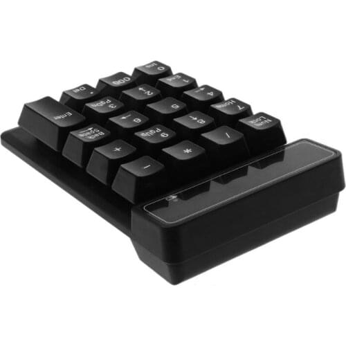 2.4GHz Mini USB Wireless Numeric Keypad 19 Keys Number Pad Numpad Receiver for Windows XP/7/8 Laptop PC Computer Accessories