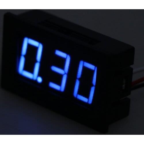 Mini Voltmeter Tester Digital Voltage Test Battery DC 0-40V Red/Blue/Green Auto Car