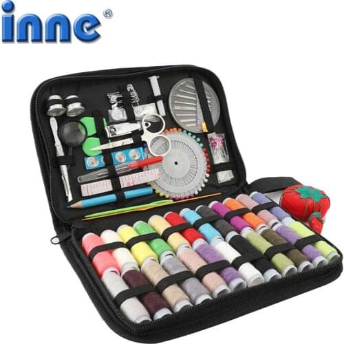 Sewing kit Accessories Tools Stitch DIY Multi functional Includes Scissors Bead Needle Ruler Spools For Needlework Traveler