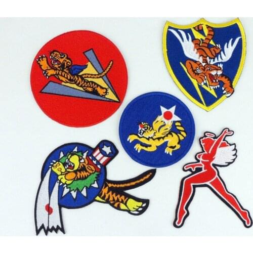 5Kinds WWII US Flying Tigers Patch US AVG PATCH American Volunteer Group Patches World military Store