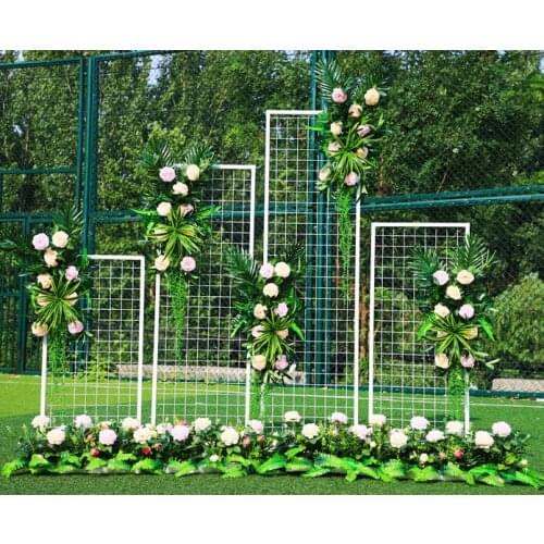 New wedding iron mesh screen props, stage background, road guide, Sen Department wedding stage site layout