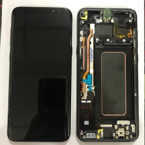 Original S8 Plus Display For Samsung Galaxy S8 LCD With Frame Super AMOLED For Samsung S8 Plus G950F G955F LCD No Defect