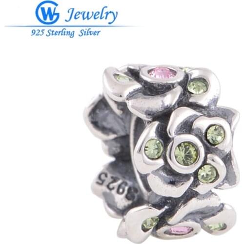 New hot rainbow crystal charms trending hot products 925 sterling silver jewelry Fashion jewelry