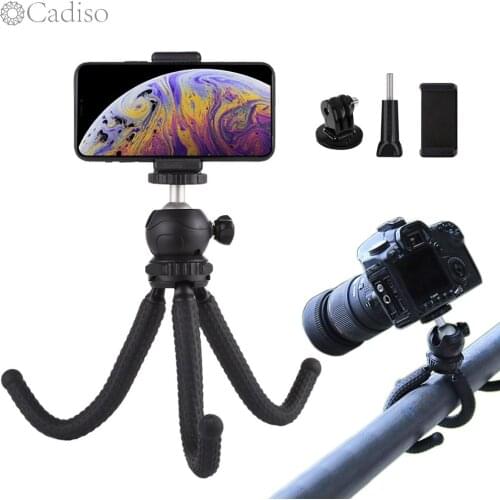 Cadiso Portable Octopus Tripod Flexible Travel Mini Tripod Photography Bracket Monopod Selfie Stick For Phone DSLR Camera Gopro