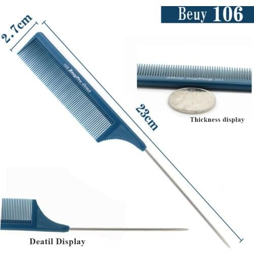 1pcs Professional Plastic Hairstyling Combs Hair Salon Cutting Brushes Anti-Static Hairbrushes Hair Shear Tail Comb Brushes