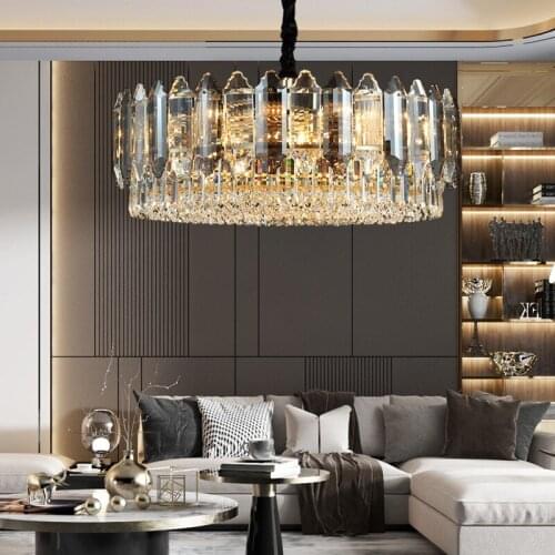 Luxury Crystal Pendant Lights Bedroom Living Dining Room Indoor Lighting Led Lamp Modern Hotel Villa Decor Hanging Light Fixture