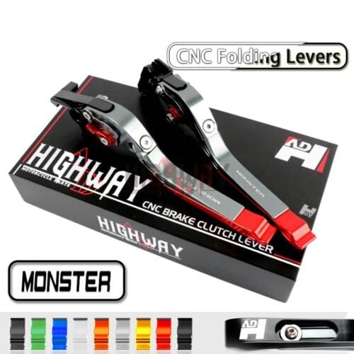 CNC Brake Handle Bar Lever Extendable Folding Adjustable Brake Clutch Levers For DUCATI 797 MONSTER 2017 17