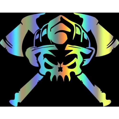 S51467# Various Sizes/Colors Car Stickers Vinyl Decal Skull Motorcycle Decorative Accessories Creative Laptop Helmet