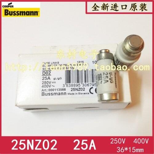 [SA]Bussmann fuses 20NZ02 20A 25NZ02 25A 400V gL / gG 250V fuse--20PCS/LOT