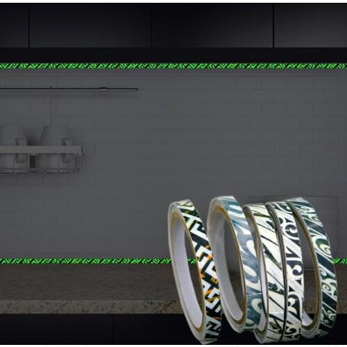 Luminous Self-adhesive Tape Mildew Resistant Water Resistant Wall Gap Sealing Strip Home Decor Decals DIY Stair Floor Stickers
