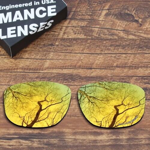 ToughAsNails Resist Seawater Corrosion Polarized Replacement Lenses for Oakley Holbrook R Sunglasses Gold Mirrored