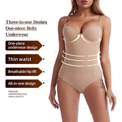 Womens Body Shaping belly contraction jumpsuit postpartum waist-slimming clothes hip lifting breasts support push up underwear
