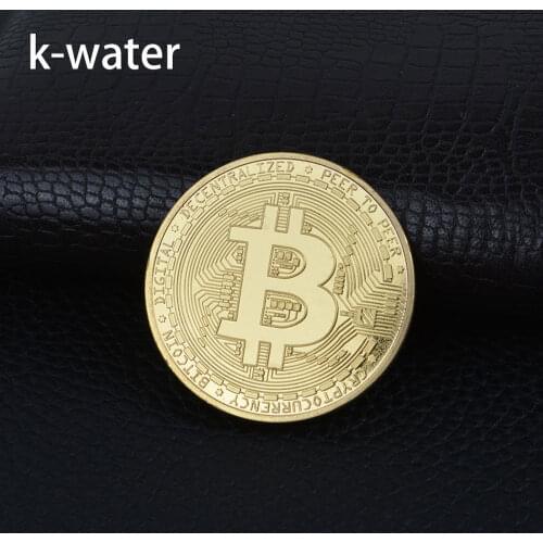 1pc Bitcoin Bit Coins Ethereum Gold Gift Souvenir Commemorative Piece Collection Collectible Decoration Promotional Prop Crypto