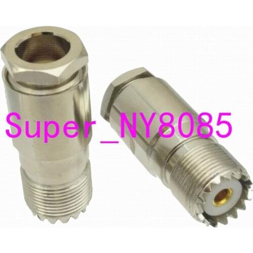 10pcs Connector UHF SO239 female jack clamp RG8 LMR400 RG213 RG165 RG393 cable