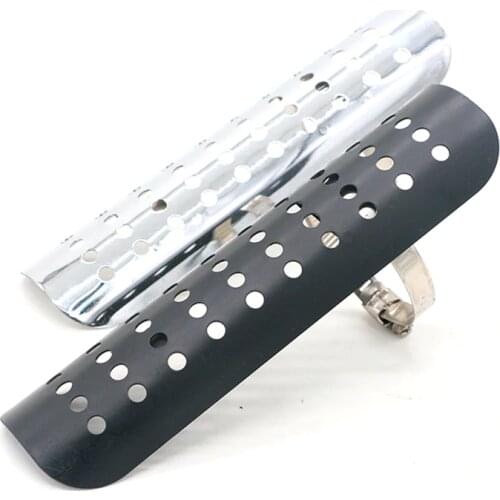 Motorcycle Accessories Universal Scooter Motorbike Motor Vintage Exhaust Muffler Pipe Heat Shield Cover Guard for Harley