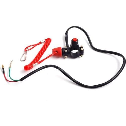 Emergency Kill Stop Outboard Engine Switch Push Button Motorcycle Dirt Pit