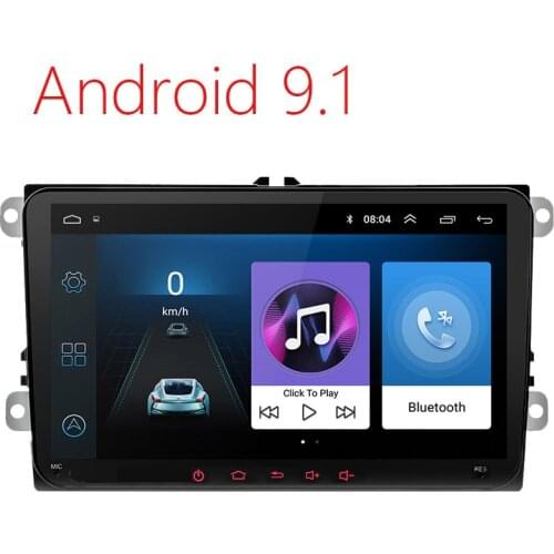 2+16G 9 Inch Android 9.1 Car Radio Gps Multimedia For VW/Volkswagen/Golf/Polo/Passat/b7/b6/SEAT/leon/Skoda w/ Canbus 45