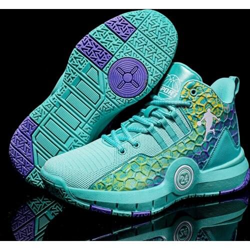 Unisex Shoes High Top Men Basketball Shoes Breathable Non-Slip Wearable Sneakers Men Gym Training Athletic Basket Shoes Women