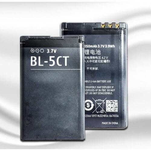 BL-5CT Phone Battery For Nokia 5220 5220XM 6730 C5 6330 6303i C5-00 C6-01 C3-01 6303C 3720s-2 Replacement Battery