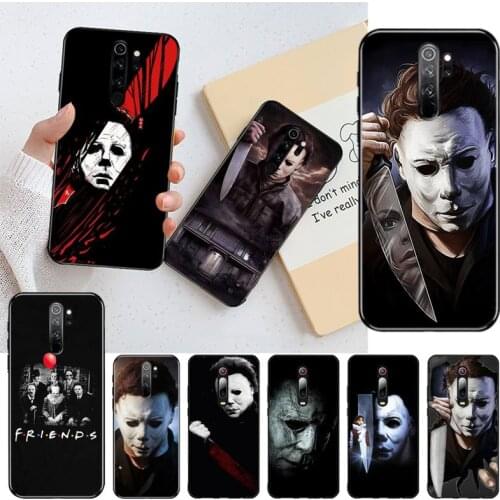 CUTEWANAN Horror Friends Pennywise Michael Myers Jason Halloween Phone Case for Redmi 8A Note 9 8 8T 7 6 6A 5 Go Pro Redmi 9 K20