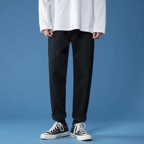 Male Hip Hop Jeans Loose Jeans Clothing Man Straight Winter 2021 Casual Jeans Woman Casual Oversize Denim Pants