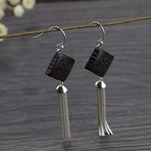 FNJ Silver Earrings