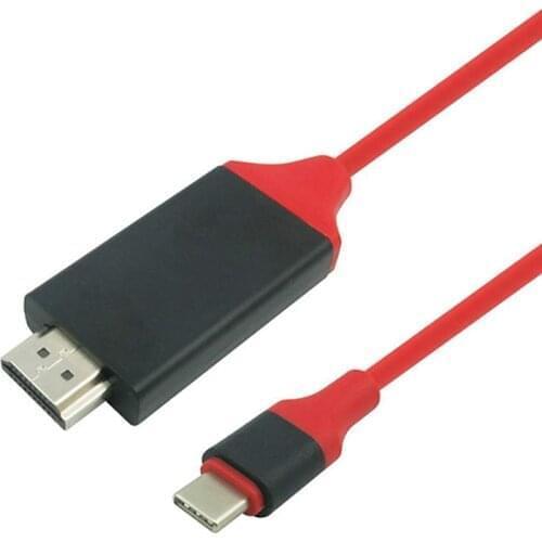 4k USB 3.1 to HDMI-compatible USB-C Type C HDTV Cable Converter USB-C to HDMI-compatibl Cable Adapter for S8 for Mate 10 Pro P20