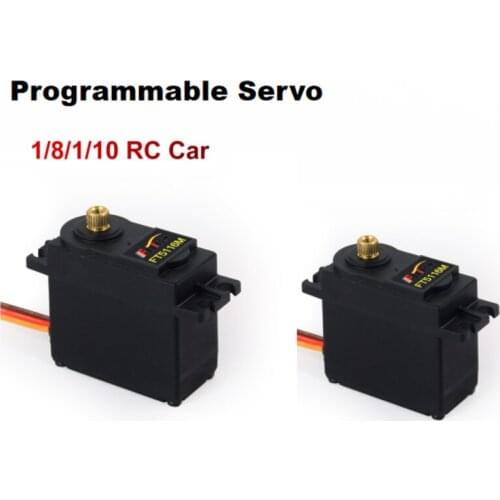 Programmable Servo 7.4V 15KG Digital Feedback Servo Metal Gear Large Angle/Fail-Safe/Overload Protection/Dual Mode Servo FT5116M