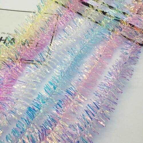 5Pcs Birthday Party Iris Colorful Strip Unicorn Birthday Decoration for Kids Christmas Tree Decoration Christmas Supplies HL41