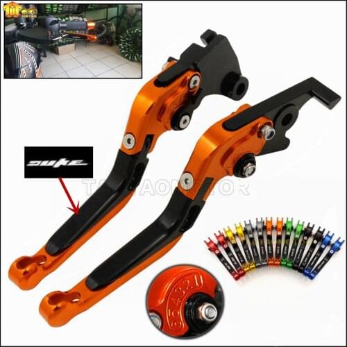 CK CATTLE KING Motorcycle lever CNC Adjustable Foldable Lengthening brake clutch levers For ktm duke 125 200 390 duke 2014-2018
