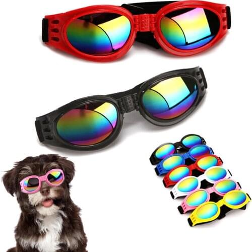 Pet Dog Glasses 6 Colors Foldable Plastic Cat Sunglasses Puppy Reflection Eye Wear Glasses For Small Medium Large Dog Sunglasses