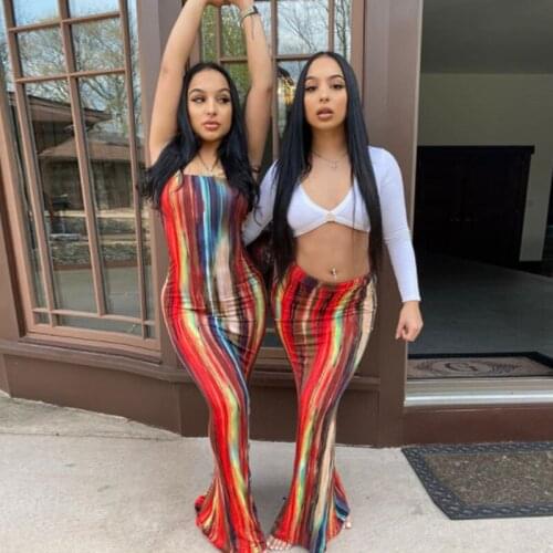 2021 New Arrival Women Summer Strapless Dress Female Sexy Midi Sleeveless Off Shoulder Dress Girls Tie Dye Print Clothes Outfits