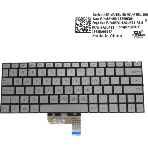 UK GB British Backlight keyboard for Asus zenbook 13 UX333 UX333F UX333FN UX333FA keyboards original UF3300F 0KNB0 1629UK00