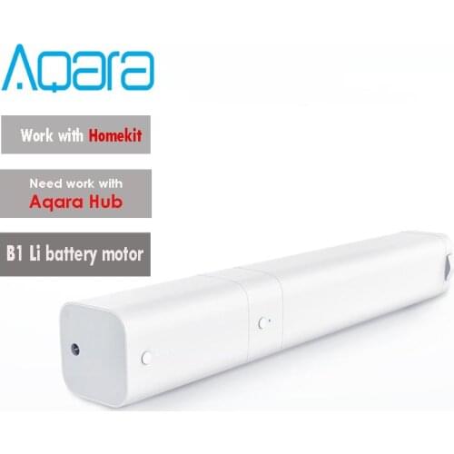 Aqara B1 Smart Curtain Zigbee Motor with Li Battery,Wireless Timing APP Remote Control,need Work with Aqara Hub,for Homekit