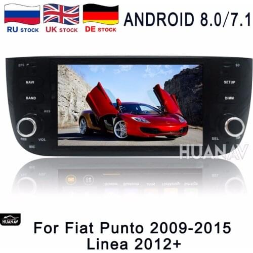 Car GPS navigation radio Stereo For Fiat Punto 2009-2015 Linea 2012+ UNIT auto video multimedia Android8.0/Android7.1 No DVD