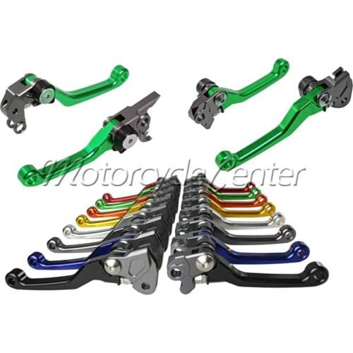 CNC Brake Clutch Levers For Kawasaki KX125 KX250 KX250F KX65 KX 80 85 250 125 250F Adjustable Pivot Racing Dirt Bikes Motocross