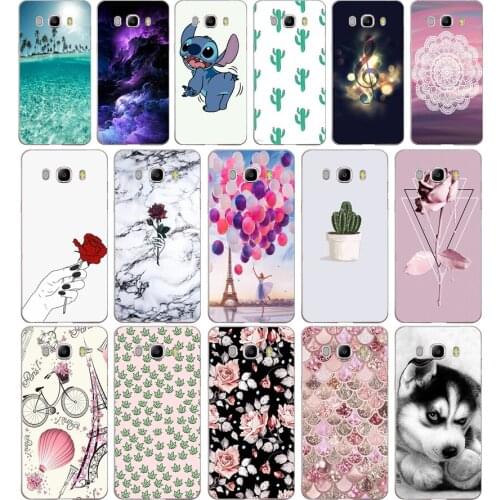 D Phone Case For Samsung Galaxy J5 2016 J510F Soft Silicone TPU Cartoon Protector Cover Cases For Samsung J5 2016 J510 Bumper