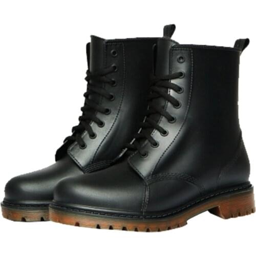 Spring and Autumn Fashion Rain Shoe Man, low help Martin rain boots, mens non-slip breathable boots rubber rain shoe short