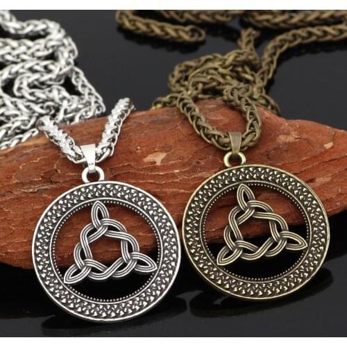 Men viking amulet odin symbol pendant necklace -with gift bag