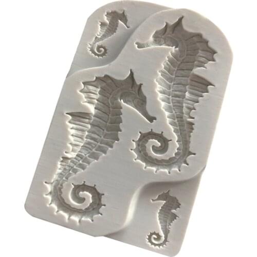 Hippocampus/Sea Horse Silicone Mold Fondant Sugarcraft Cake Decorating Tools Chocolate Gumpaste Jelly Mold K597