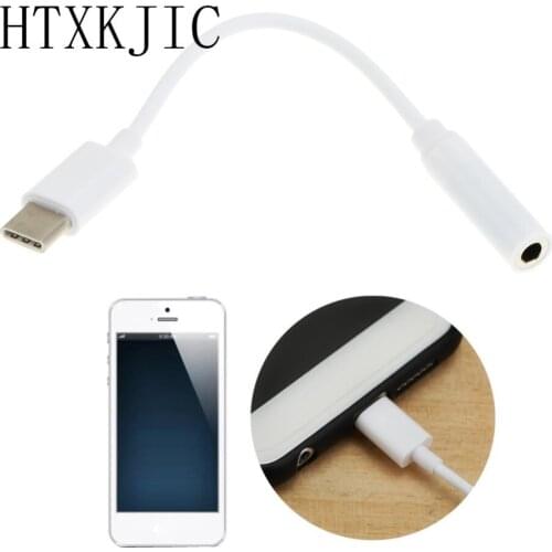 Type-C to 3.5mm Earphone cable Adapter usb 3.1 Type C USB-C male to 3.5 AUX audio female Jack for Xiaomi 6 Mi6 Letv 2 pro 2 max2