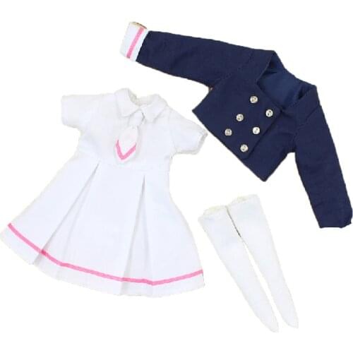 ICY DBS Blyth Doll ICY DBS Blyth Doll dbs 1/6 bjd Clothes Cute College Wind Uniform Coat Dress for Neo DBS doll 30cm toys
