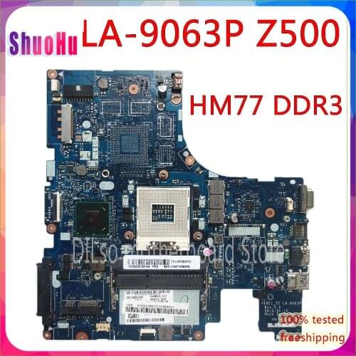 KEFU LA-9063P For Lenovo Z500 Laptop Motherboard VIWZ1-Z2 LA-9063P Z500 without GPU DDR3 Original Motherboard 100% Test Work