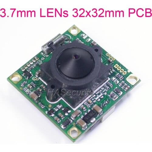3.7mm LENs (32x32mm PCB) EFFIO-E 1/3" Sony Super HAD CCD ICX811 image sensor CXD4140 CCTV camera board module (optional cable)