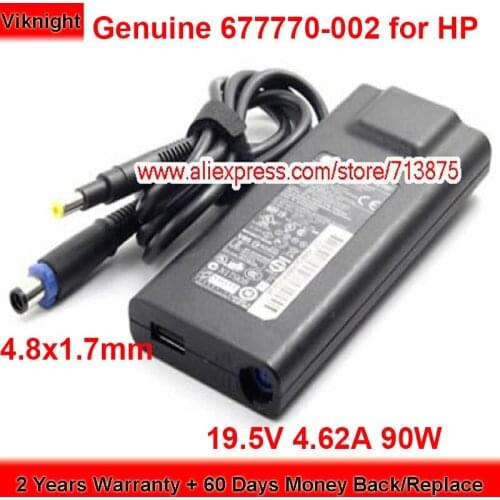 Genuine 677770-002 90W Charger 19.5V 4.62A AC Adapter for Hp ENVY 14 601485-001 613149-001 Power Supply