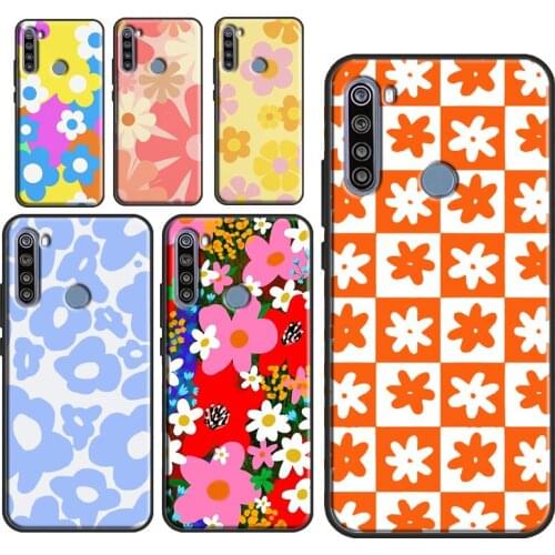 Psychedelic Flower Power Groovy Boho Daisy Case For Xiaomi Redmi Note 10 Pro 8 7 9S 8T 8A 9A 9C 9T K40 Redmi Note 9 Pro Cover