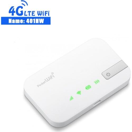 Unlocked Original Huawei 4G LTE Pocket WiFi Router 401HW Support LTE FDD B1 B4 B8 B41