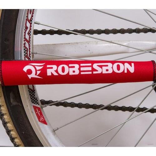 ROBESBON 1pair / 2pcs Bicycle Chain Protector Bike Frame Protection Cycling Chain Cover Guard Black Red Blue
