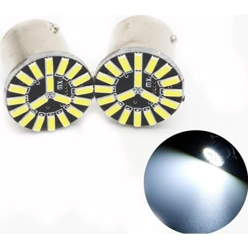 YSY 50pcs/lot DC12V S25 1156 Ba15s 19SMD 4014 LED Canbus Car Auto Tail Brake Backup Parking Turn Signal Lights Lamp Bulb