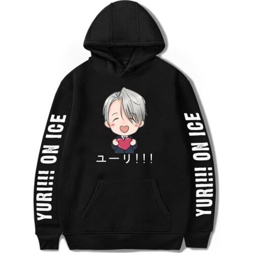 Yuri! On Ice Hoodies Manga Anime Printed Fashion Hooded Tops Sweatshirt Streetshirt Pullover Harajuku Men/Women Unisex Clothing
